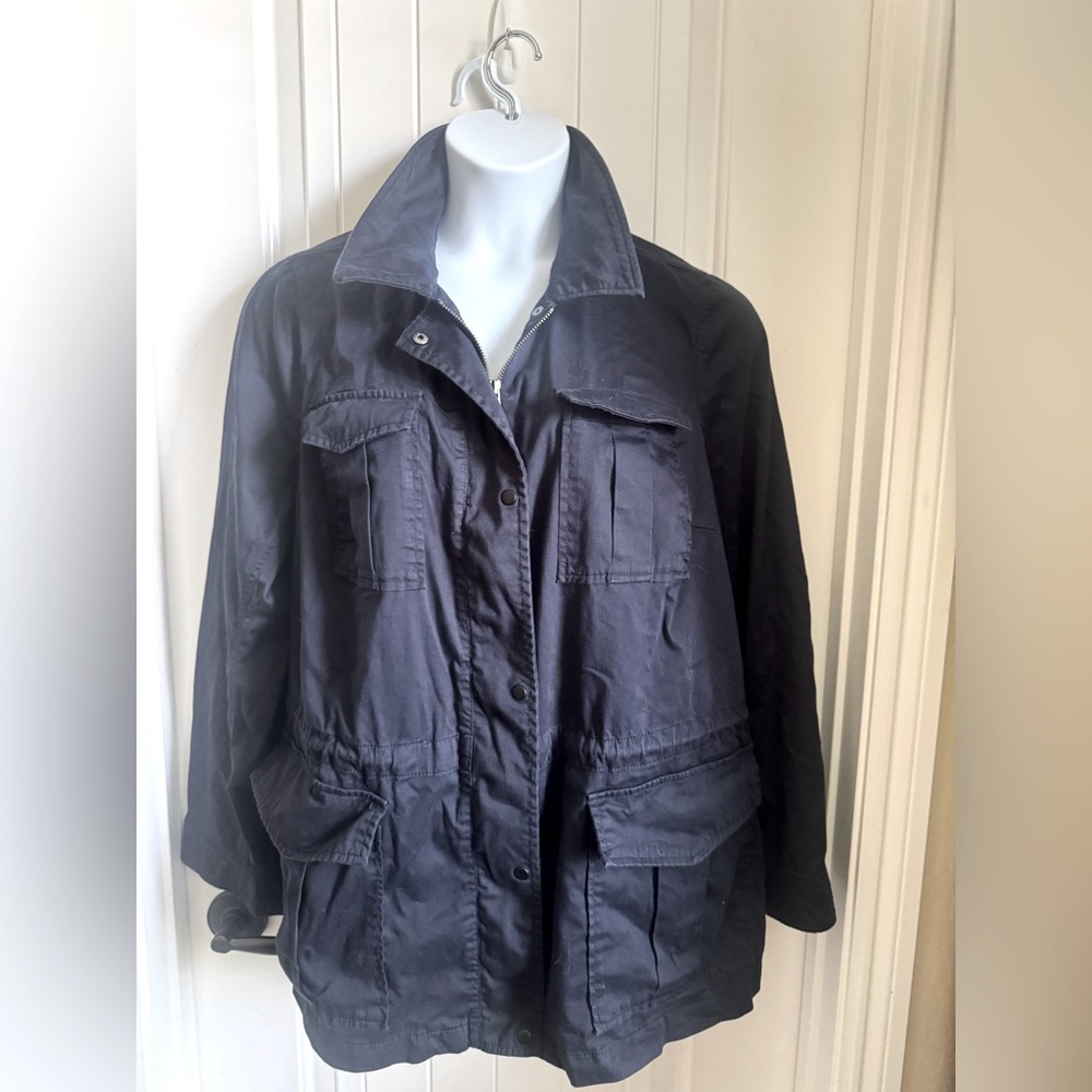 Lane Bryant Navy Blue Adirondack Lightweight  Jacket Size 20